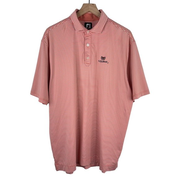 FootJoy Other - FOOTJOY Lisle Feeder Stripe Self Collar ProDry Performance Polo Golf Shirt XL